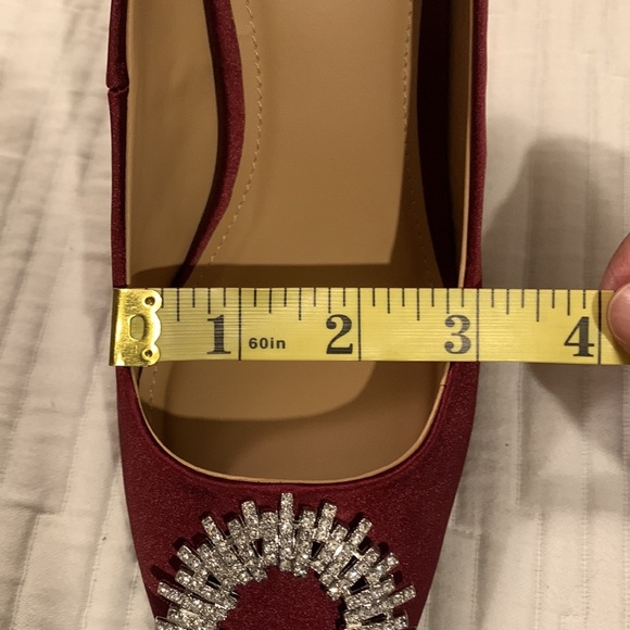 Express Women Satin Crystal Pumps SZ 10 - Picture 13 of 14